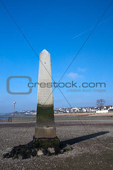 The Crowstone at Westcliff on Sea, near Southend, Essex, England