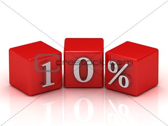 10 percent on cubes
