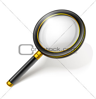 loupe magnifying glass tool isolated