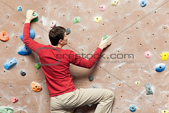 rock climbing indoors
