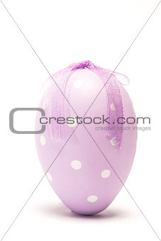 Easter egg with ribbon