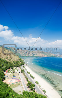 cristo rei beach in east timor
