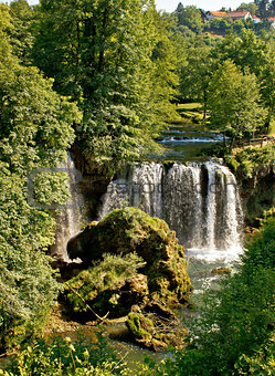 Rastoke, Croatia, waterfall in green nature