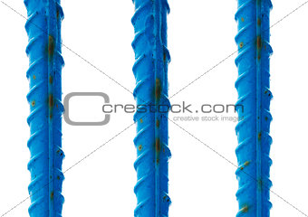 blue reinforcement bars