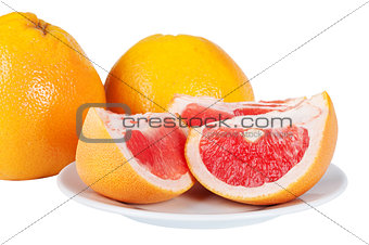 Grapefruit juicy slices