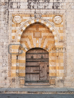 church door near Beirut Lebanon
