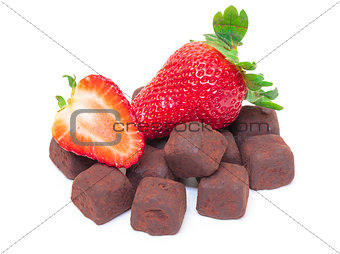 Ripe Berry Red Strawberry with Chocolates