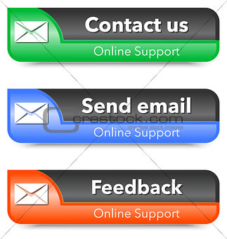 Online support web design elements