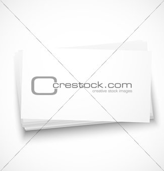 Business cards with shadow template