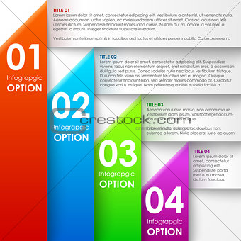 Paper infographics options banner