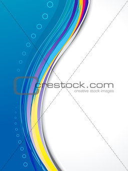 abstract blue based brochure template