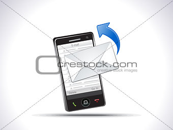 abstract mobile mail icon