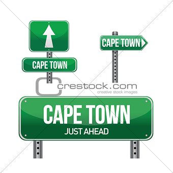 cape town city road sign