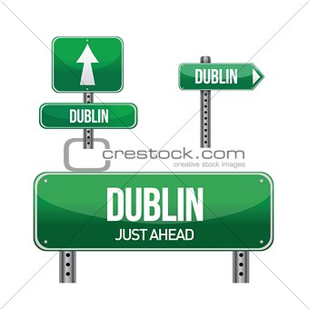 dublin city road sign