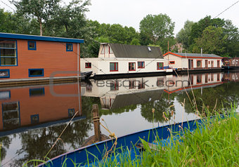 houseboats in canal