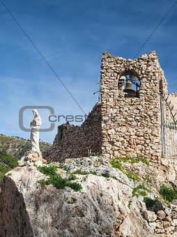 Church in the rock in Mijas in Spain