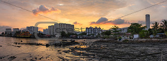 Sunset Over Georgetown Penang Malaysia