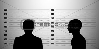 mugshot silhouette