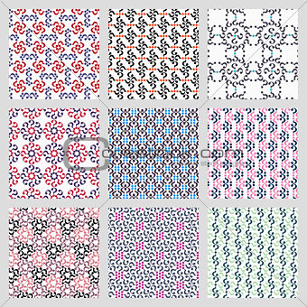 Simple vector seamless patterns