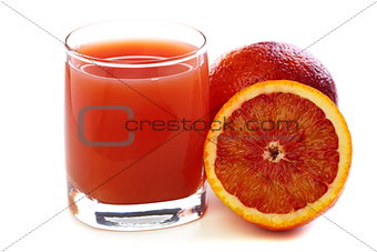 Blood orange and juice.