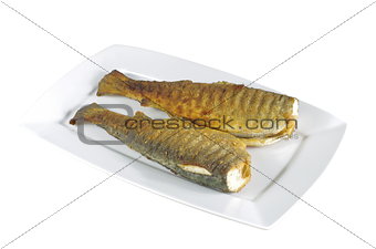 two baked trout 