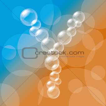 Transparent Bubbles Alphabet