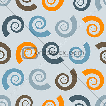 Vector Seamless Pattern with Shells