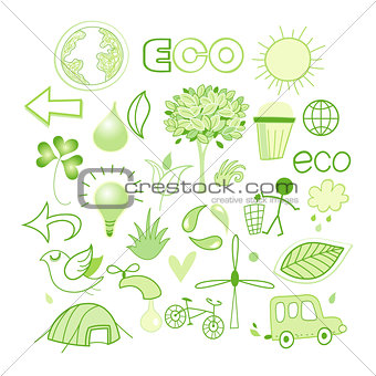 Vector graphics and icons ecology