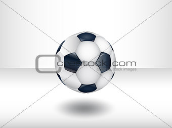 Isolated soccer ball.
