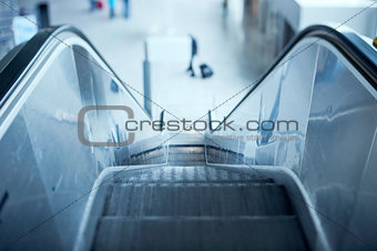 Escalator in airport