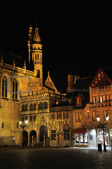 Brugge in night