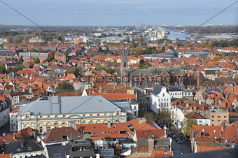 Brugge - birds eye view