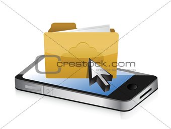 Mobile Phone and Folder