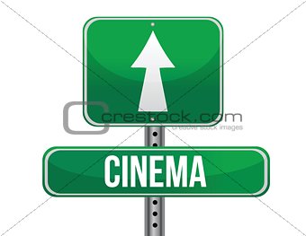 cinema road sign