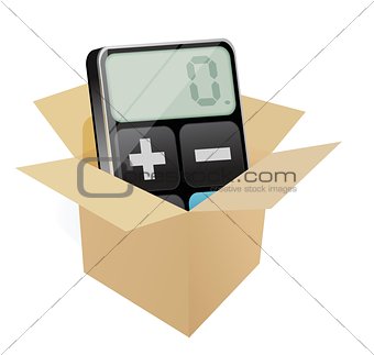 box and modern calculator