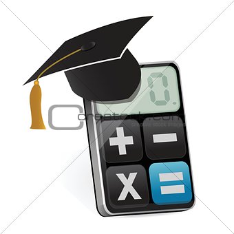 graduation and modern calculator
