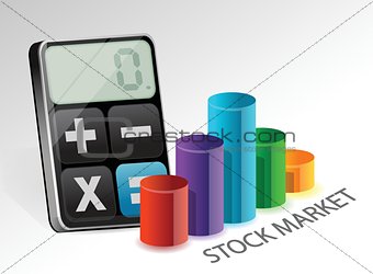 stock market and modern calculator