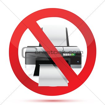 printer do not use sign