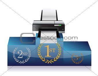 printer winners podium