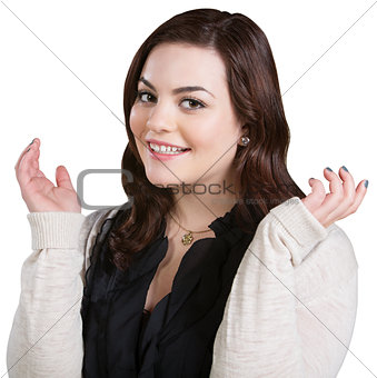 Enthusiastic Young Woman