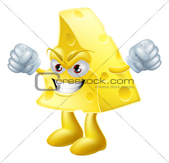 Angry cheese man