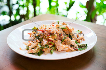 pomelo salad in thailand