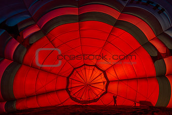 inside one Hot Air Balloon 