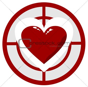 heart in the target