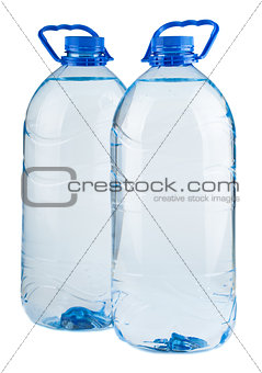 Pair of big bottles of water
