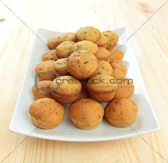 stack of pumpkin muffins