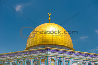 Mosque Dome of the Rock on the Temple Mount, Jerusalem, Israel
