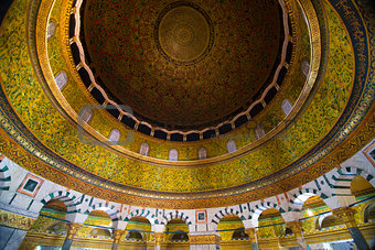 interior view of dome of the rock, Jerusalem ,palestine , isreal