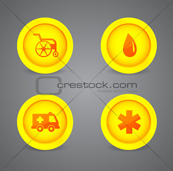 Vector set of medical icons