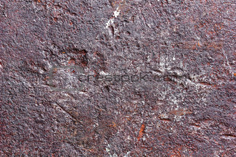 old rusty metal texture with potholes